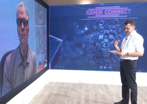 Kemin promove palestra com Bernardinho do vôlei, em convenção