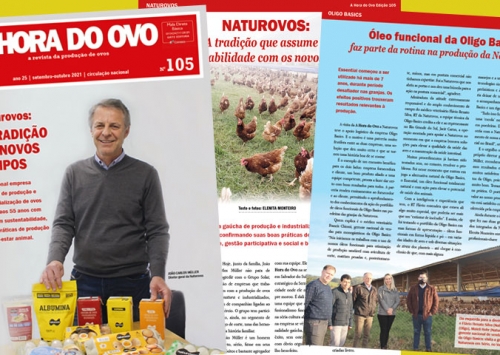 Naturovos é a empresa de destaque na edição impressa da A Hora do Ovo 105