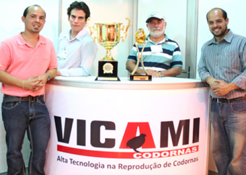 Vicami produz codornas campeãs em qualidade de ovos