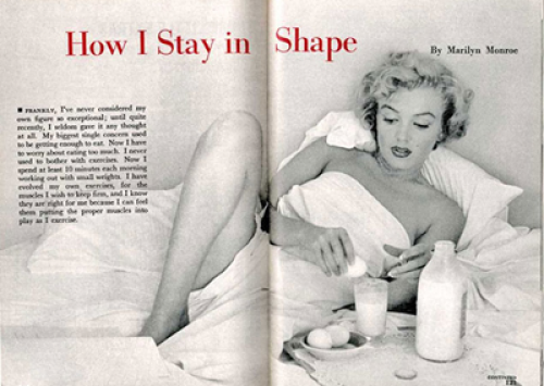 O ovo e a dieta de Marilyn Monroe