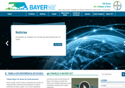 Bayer lança portal exclusivo para médicos veterinários