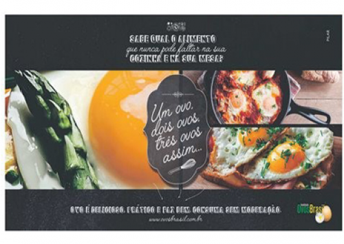 Já está nos jornais a campanha de incentivo ao consumo de ovos no país