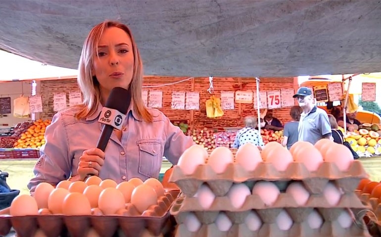 Ovo é exaltado no Jornal do Almoço, da RBS TV, no Rio Grande do Sul