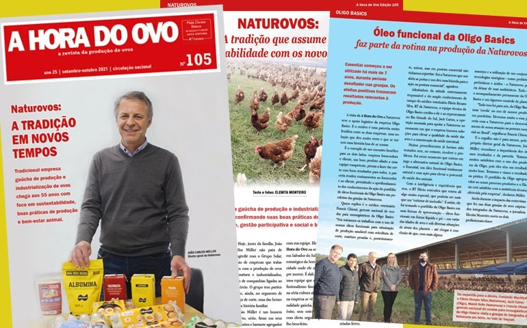 Naturovos é a empresa de destaque na edição impressa da A Hora do Ovo 105