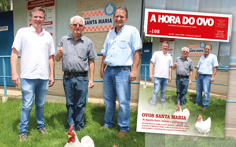 Ovos Santa Maria, do Espírito Santo, é a capa da revista A Hora do Ovo 108