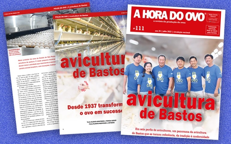 Avicultura de Bastos é a estrela da capa da A Hora do Ovo 111