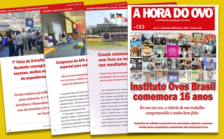 Os 16 anos do Instituto Ovos Brasil são destaque na revista A Hora do Ovo 123