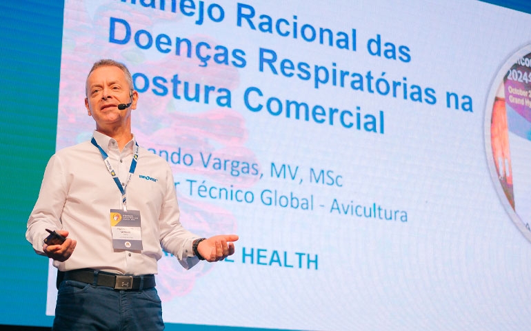 Fernando Vargas, da MSD, defende uma visão integrada da saúde das aves, com genética, manejo, nutrição, ambiente e imunização