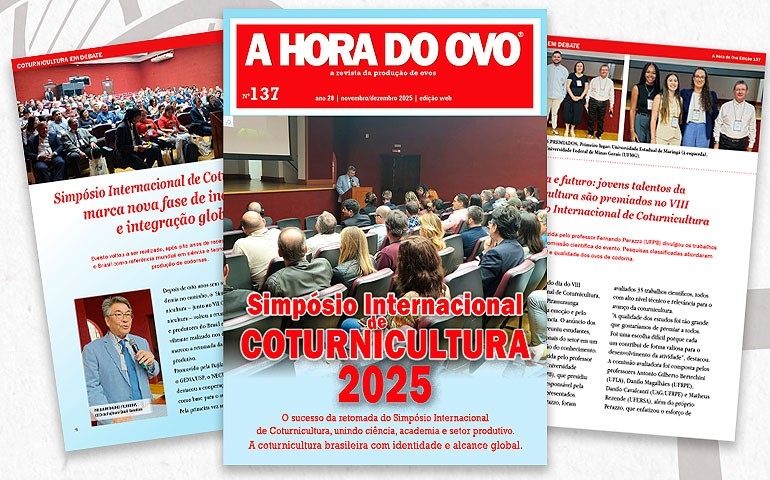 Revista A Hora do Ovo lança edição especial sobre o Simpósio Internacional de Coturnicultura