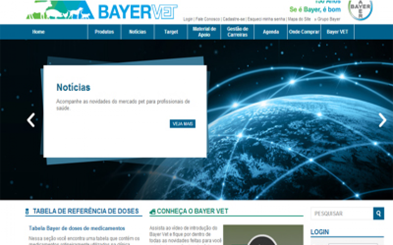 Bayer lança portal exclusivo para médicos veterinários
