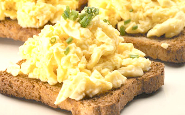 Nuvens celestiais: ovos mexidos