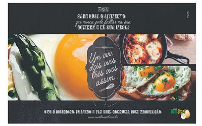 Já está nos jornais a campanha de incentivo ao consumo de ovos no país